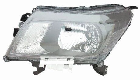 HEAD LAMP.UNIT..ECE.ELEC/MANUAL.BLACK TYPE.NS.P/UP FRONTR/N-P300..15/ NVARA..14 / Bulb Type: H4,PY21W,W5W Depo 21511ACLLDEM2