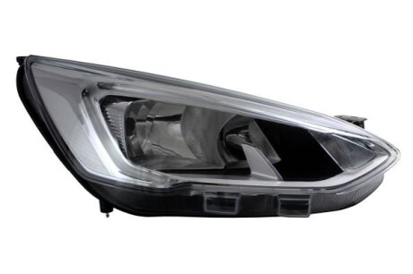 Фара передня Ford Focus 19- передн. пра. (ел) (з коректором) (без ламп) (LED/H7/H1/PY21W) (хром) Depo 43111AJRMLDEM1