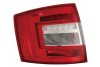 Lampa tyЕ‚ L (H21W/LED/P21W, ze Е›wiatЕ‚em przeciwmgielnym, Е›wiatЕ‚o cofania) pasuje do: SKODA OCTAVIA III Kombi 06.16-11.19 Depo 665-1942L-UE (фото 1)