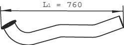 Труба вихлопного газу Dinex 21251