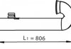 Труба Глушника Кінцева Daf Xf95 Euro 3 Dinex 21776 (фото 2)