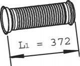 Труба Глушника Середня Daf Cf75 L-372Mm Dinex 22126 (фото 1)