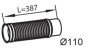 Труба Глушника Початкова Man Tgx/tgs/tga Ø110Mm L-384Mm (Нержавійка) Dinex 48228 (фото 1)