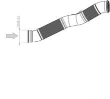 Труба Вихлопна Scania P/g/r Euro 6 Ø133*960Mm Dinex 67200