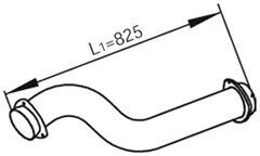 Труба вихлопного газу Dinex 82165