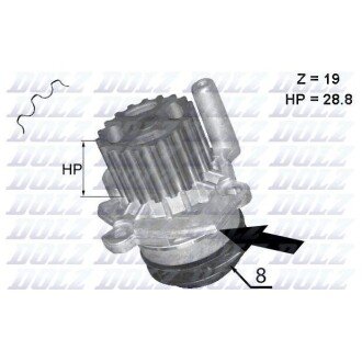 Насос водяний DOLZ A224 (фото 1)