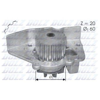 Водяний насос - (120174 / E111501 / E111249) DOLZ N406
