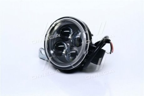 Фара LED круглая 12W, 4 лампы, узкий луч.> Дорожная Карта DK B2-12W-B