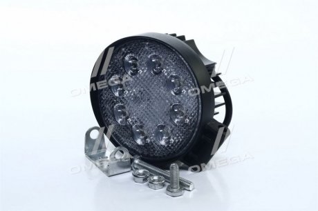 Фара LED круглая 24W, 8 ламп, 110*128мм, широкий луч <ДК> Дорожная Карта DK B2-24W-A FL