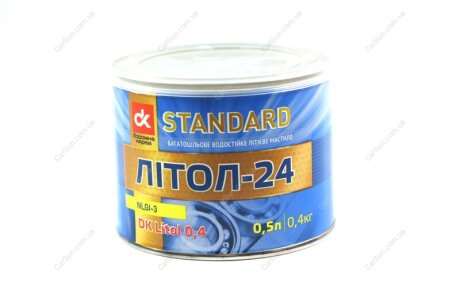 Мастило Літол-24 Standard (Банка жерсть 0,5л/0,4кг) <ДК> (36шт ящ) Дорожная Карта DK LITOL 0,4