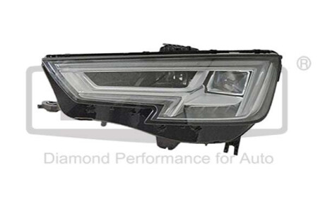 Headlight; left; LED; with lens; half complete DPA 99411796602