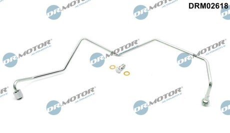 Трубка турбокомпрессора ДВЗ (чорний метал) Dr.Motor DRM02618