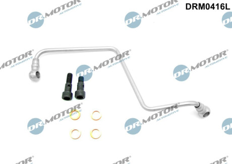 Трубка турбокомпрессора ДВЗ (чорний метал) Dr.Motor DRM0416L