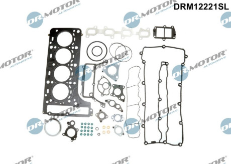 Комплект прокладок з різних матеріалів Dr.Motor DRM12221SL