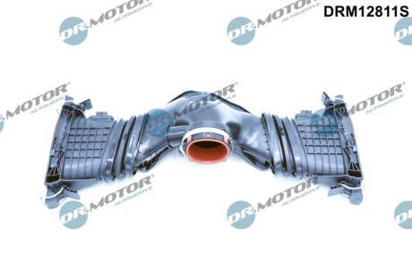 Повітряний патрубок турбонагнітача пластиковий без фітингів Dr.Motor DRM12811S