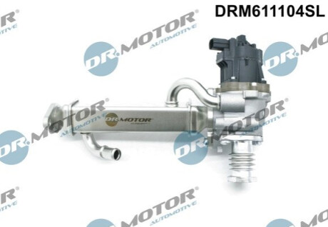 КЛАПАН EGR З РАДІАТОРОМ ТА ЗЛИВНОЮ ТРУБКОЮ. Dr.Motor DRM611104SL