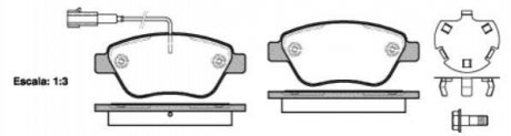 Комплект тормозных накладок, дисковый тормоз Dr!ve+ DP1010100706 (фото 1)