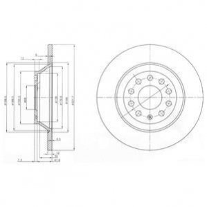 Тормозной диск Dr!ve+ DP1010110242