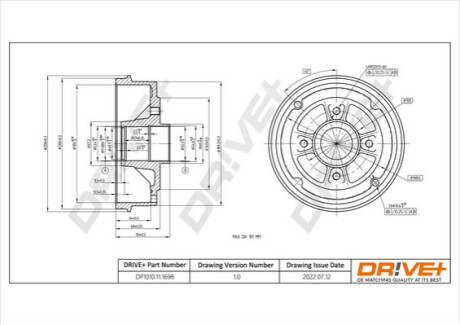 Гальмівний барабан Dr!ve+ DP1010111698