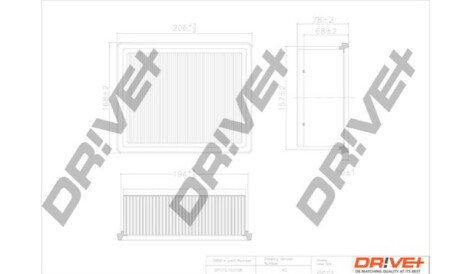 Повітряний фільтр Dr!ve+ DP1110100108