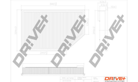 Воздушный фильтр Dr!ve+ DP1110100194