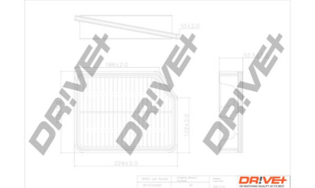 Повітряний фільтр Dr!ve+ DP1110100201 (фото 1)