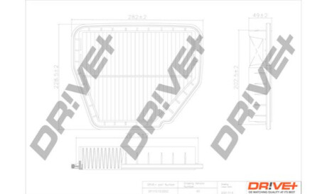 Повітряний фільтр Dr!ve+ DP1110100202