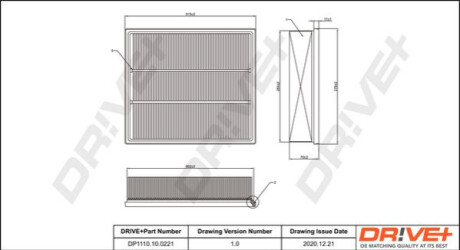 Повітряний фільтр Dr!ve+ DP1110100221 (фото 1)