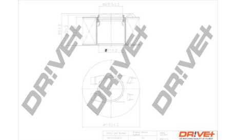 Повітряний фільтр Dr!ve+ DP1110100253 (фото 1)