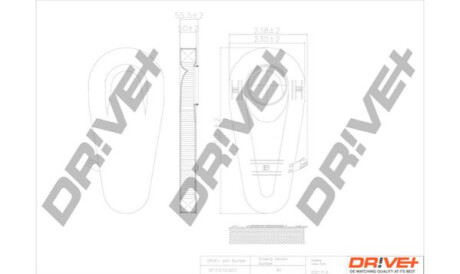 Повітряний фільтр Dr!ve+ DP1110100257 (фото 1)