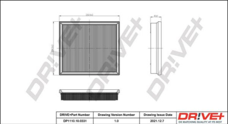 Повітряний фільтр Dr!ve+ DP1110100331 (фото 1)