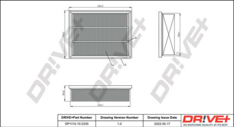Повітряний фільтр Dr!ve+ DP1110100335 (фото 1)
