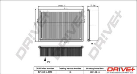 Повітряний фільтр Dr!ve+ DP1110100336