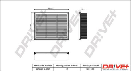 Воздушный фильтр Dr!ve+ DP1110100355