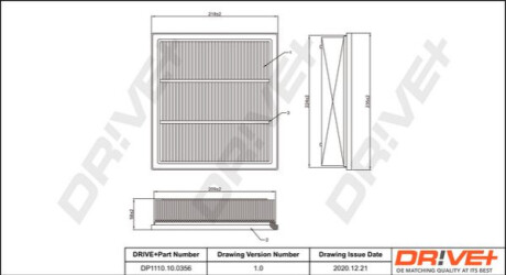 Повітряний фільтр Dr!ve+ DP1110100356 (фото 1)