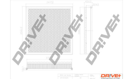 Воздушный фильтр Dr!ve+ DP1110100371