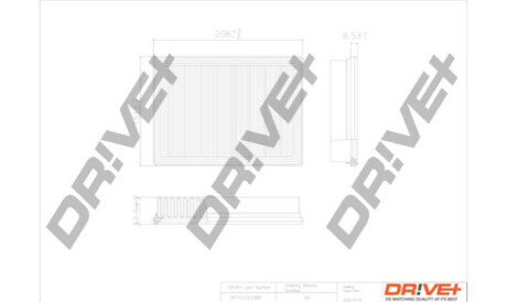 Воздушный фильтр Dr!ve+ DP1110100388