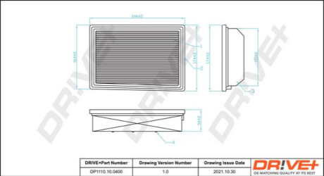 Повітряний фільтр Dr!ve+ DP1110100400 (фото 1)