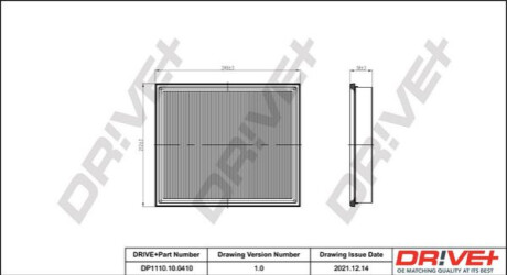 Повітряний фільтр Dr!ve+ DP1110100410