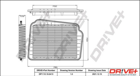 Повітряний фільтр Dr!ve+ DP1110100413