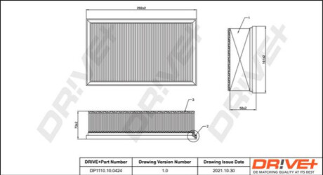 Повітряний фільтр Dr!ve+ DP1110100424