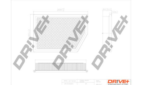 Повітряний фільтр Dr!ve+ DP1110100437