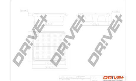 Повітряний фільтр Dr!ve+ DP1110100469