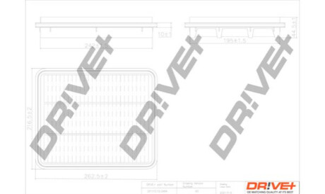 Повітряний фільтр Dr!ve+ DP1110100484