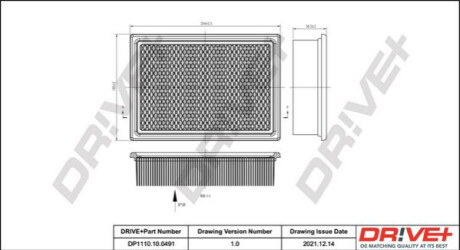 Повітряний фільтр Dr!ve+ DP1110100491 (фото 1)
