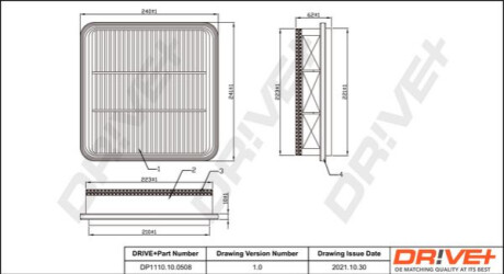 Повітряний фільтр Dr!ve+ DP1110100508