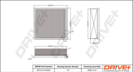 Повітряний фільтр Dr!ve+ DP1110100523 (фото 1)