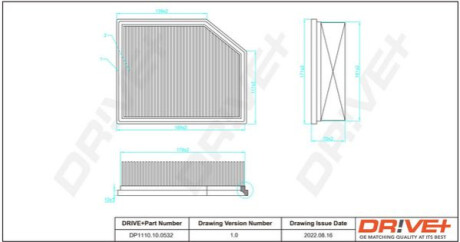 Повітряний фільтр Dr!ve+ DP1110100532