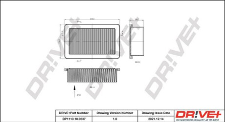 Повітряний фільтр Dr!ve+ DP1110100537