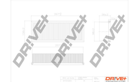 Повітряний фільтр Dr!ve+ DP1110100553